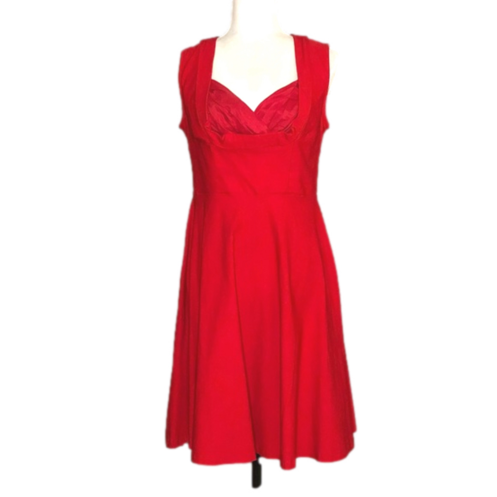 Red retro swing dress, NWOT